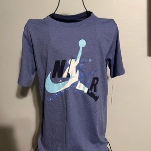 NWT Jordan Boys T-Shirt Blue with Jumpman Logo Size XL